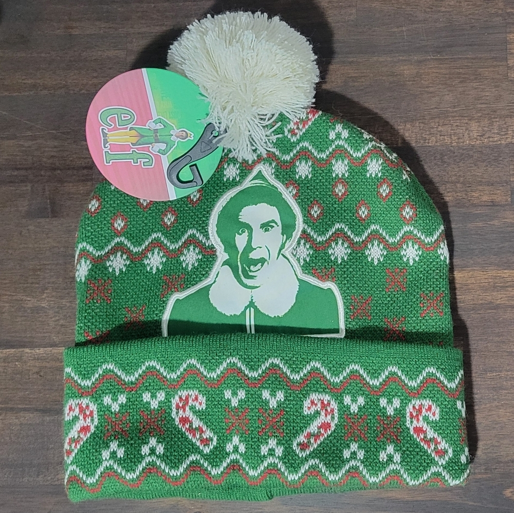 Green Elf Themed Knit Beanie